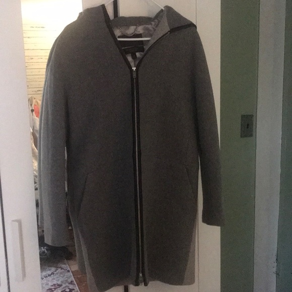 J. Crew Gray Pea Coat - Picture 2 of 6